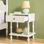 White Spindle Vivienne Nightstand