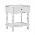 White Spindle Vivienne Nightstand