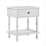 White Spindle Vivienne Nightstand