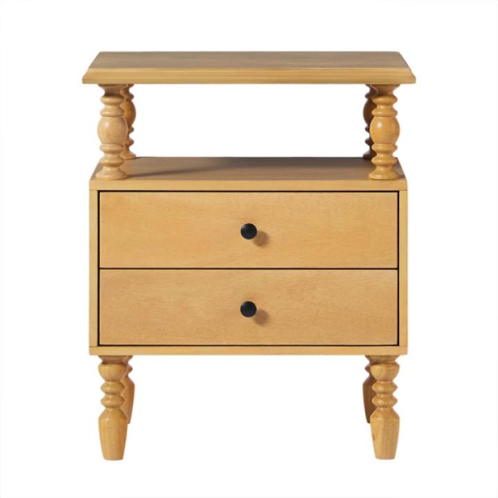 Natural 2-Drawer Vivienne Nightstand