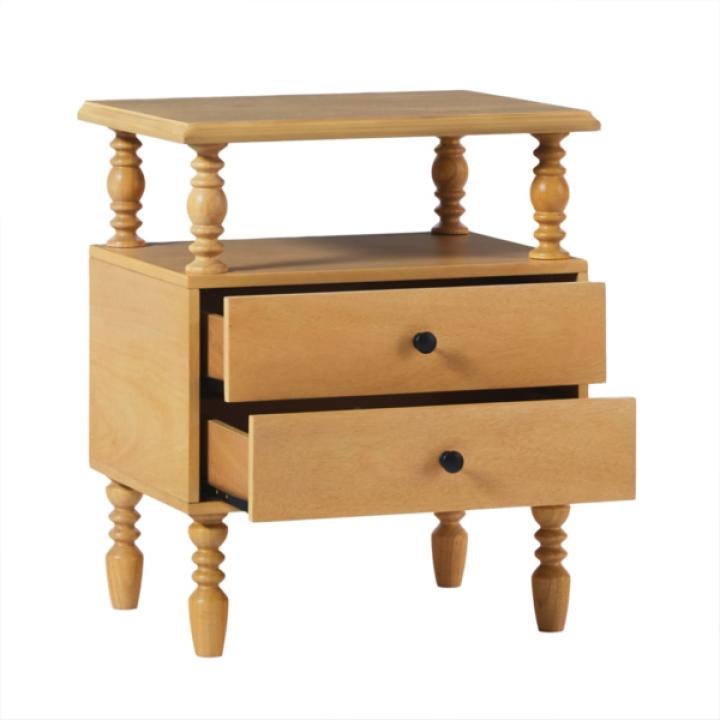 Natural 2-Drawer Vivienne Nightstand