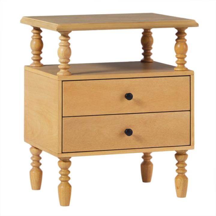 Natural 2-Drawer Vivienne Nightstand