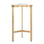 Gold Abstract Agate Accent Table