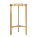 Gold Abstract Agate Accent Table