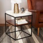 Marble Tray Kyra Square Accent Table