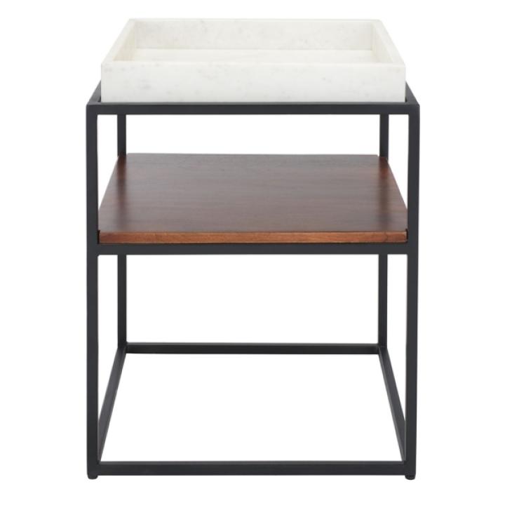 Marble Tray Kyra Square Accent Table