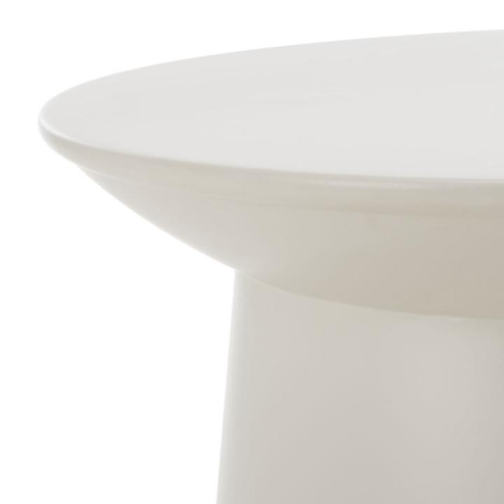 Gray Metal Round Ayden Accent Table