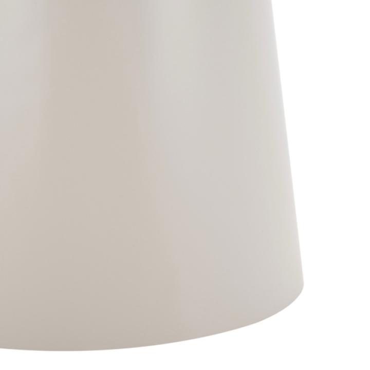 Gray Metal Round Ayden Accent Table