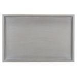 Gray Wood Mina Tray End Table