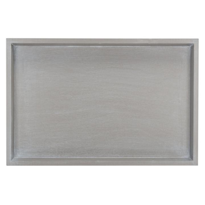 Gray Wood Mina Tray End Table