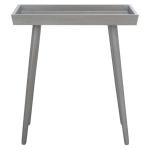 Gray Wood Mina Tray End Table