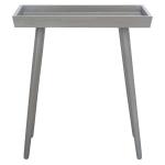 Gray Wood Mina Tray End Table