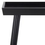 Black Wood Mina Tray End Table
