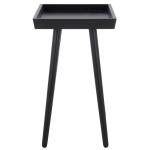 Black Wood Mina Tray End Table