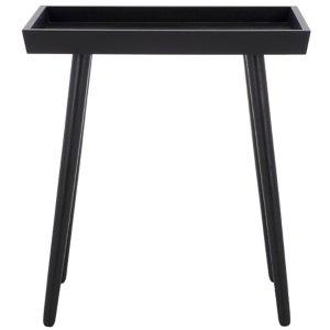 Black Wood Mina Tray End Table