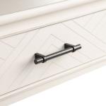 White Wood Peyton 1-Drawer End Table