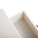 White Wood Peyton 1-Drawer End Table