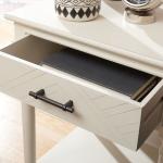 White Wood Peyton 1-Drawer End Table