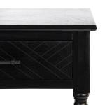 Black Wood Peyton 1-Drawer End Table
