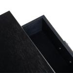 Black Wood Peyton 1-Drawer End Table