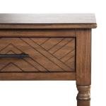 Brown Wood Peyton 1-Drawer End Table