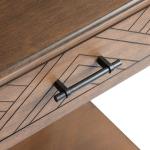 Brown Wood Peyton 1-Drawer End Table