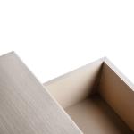 Greige Wood Peyton 1-Drawer End Table