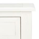 White Wood Whitney 1-Drawer End Table