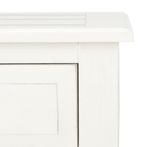 White Wood Whitney 1-Drawer End Table
