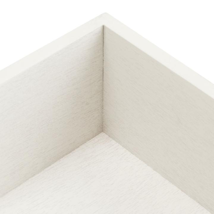 White Wood Whitney 1-Drawer End Table