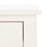White Wood Landers 1-Drawer End Table