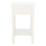 White Wood Landers 1-Drawer End Table