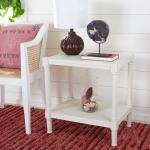 White Wood Genesia Side Table