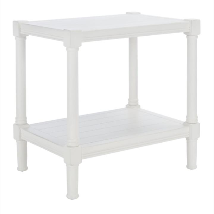 White Wood Genesia Side Table