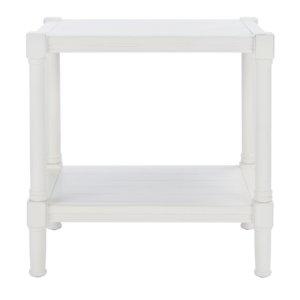 White Wood Genesia Side Table