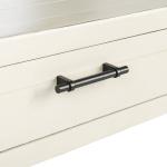 White Wood Finley 1-Drawer End Table