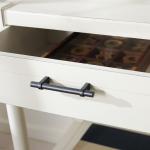 White Wood Finley 1-Drawer End Table