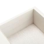 Distressed White Wood Veranda End Table