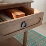 Brown Wood Veranda End Table