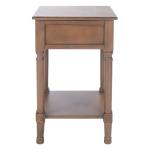 Brown Wood Veranda End Table