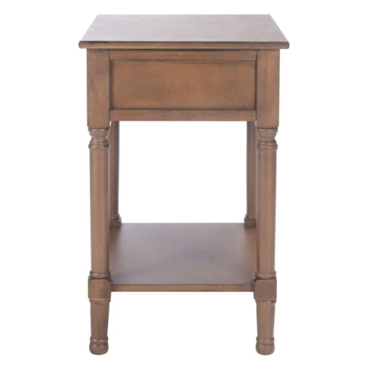 Brown Wood Veranda End Table