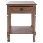 Brown Wood Veranda End Table