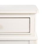 White Wood Opal 1-Drawer End Table