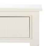 White Wood Natalia 1-Drawer End Table