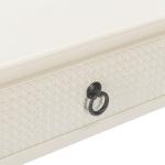 White Wood Natalia 1-Drawer End Table
