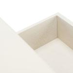 White Wood Natalia 1-Drawer End Table