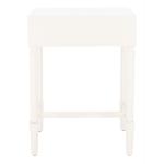 White Wood Stella 1-Drawer End Table