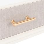 White Wood Stella 1-Drawer End Table