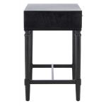 Black Wood Stella 1-Drawer End Table