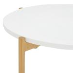 Gold Round Gertrude Accent Table